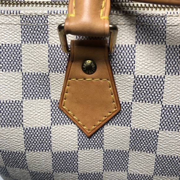 Louis Vuitton Damier Azur Speedy 25,Dust Bag,Lock/Key,COA;Date Code(SP1017) - Picture 16 of 17